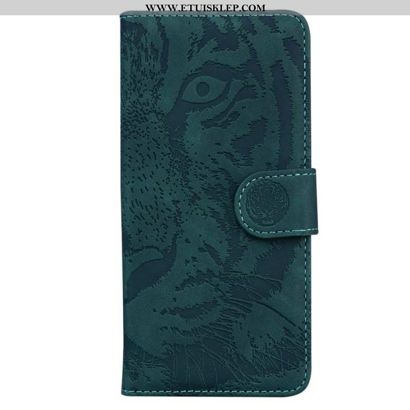 Etui Folio do Samsung Galaxy M53 5G Nadruk Tygrysa